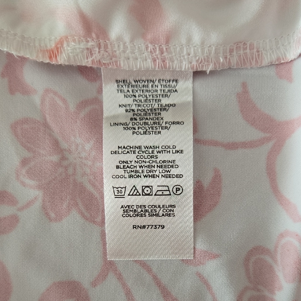 NWT Ann Taylor Mixed Media V-Neck Tank Top - Fiery Red - Size M - Picture 4 of 4